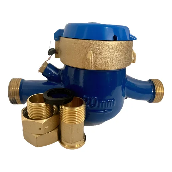 Medidor De Agua 3/4  Lxsy Dorot  Bronce Con Niples Coples