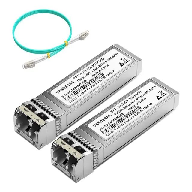 Paquete De 2 Transceptores 10gbase-sr Sfp+ Lc,