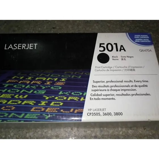 Remate Toner Hp Q6470a (501 ) Cp3505 3600 3800 (caracas)