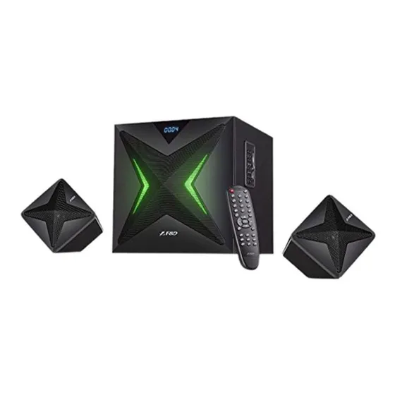 Parlante FD F550X con bluetooth negra 220V