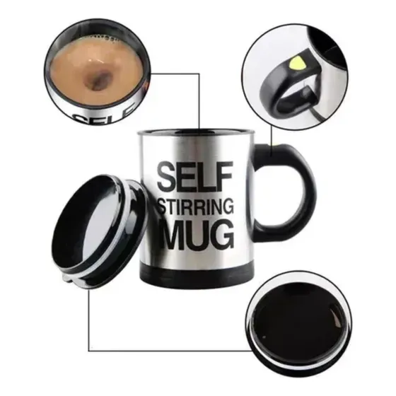 Taza Batidor Mezcladora Eléctrica Self Stirring Mug