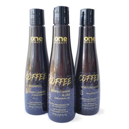 Kit 3 Pasos Alisado Sin Formol 200 Ml. One Beauty