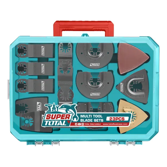Set 23 Accesorios Marca Total para Sierra Multifunción Oscilante Modelo TAKTMT2301