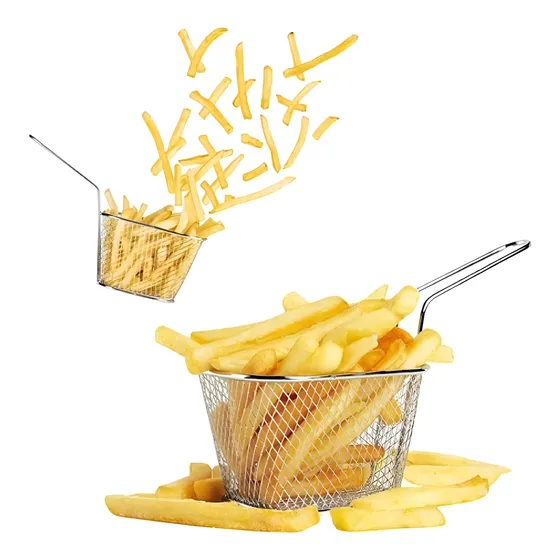 Mini Cesta Canasta De  Papas Fritas X 12