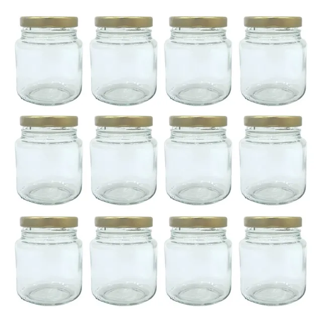 Envases Velas Cera Frasco Vidrio Con Tapa Metálica 130ml X12