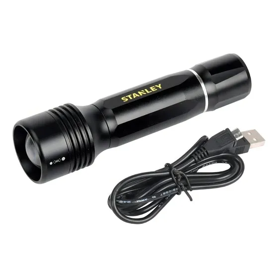 Linterna De Mano Stanley 600lm 3 Modos Alcance De 200mts New Color de la luz Blanca