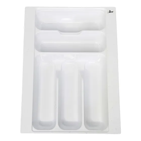 Cubertero Blanco Plástico Abs Módulo 40 Cm Marca Bari 