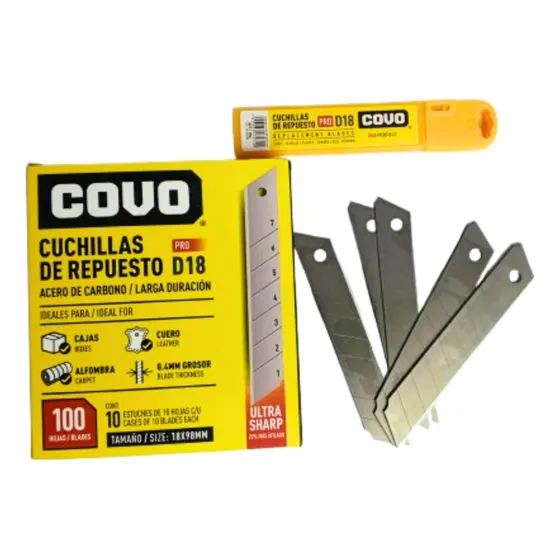 Repuesto Cuchilla Para Exacto De 18mm 10 Cuchillas