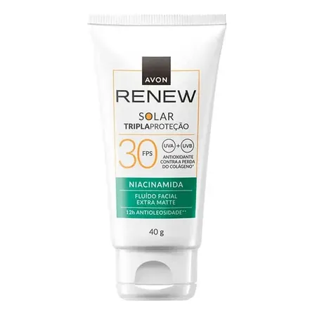 Renew Solar- Fluído Facial Extra Matte- Niacinamida - Fps 30