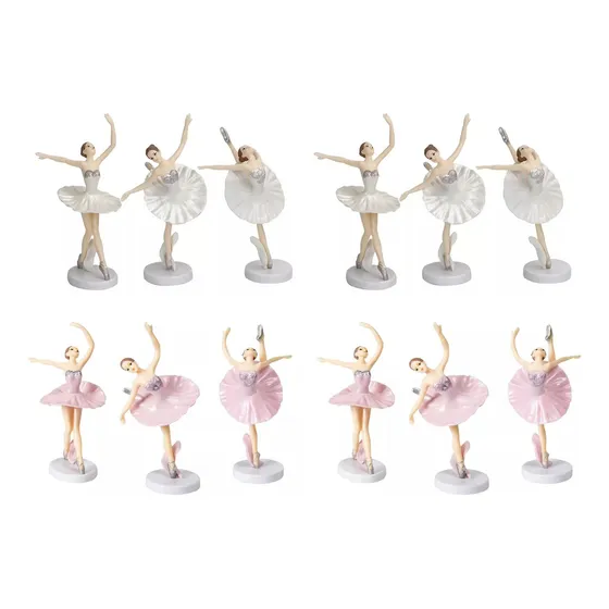 Set De 12 Figuras De Bailarines De Ballet Europeos Para Deco