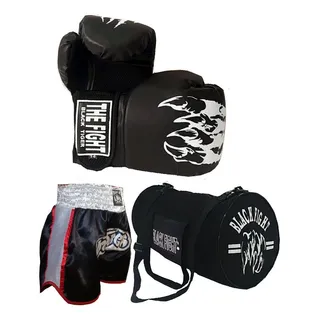 Kit Muay Thai Luva+short+bolsa Kit Muay Thai Luva+short+bolsa