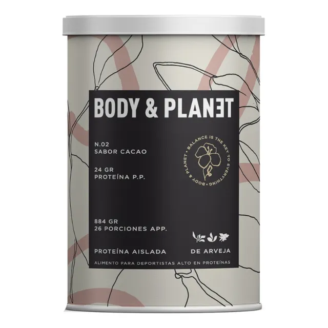Proteína En Polvo 100% Vegetal Con Cacao B&p - 884gr