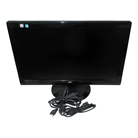 Monitor Aoc 2036s 20 Polegadas Vga + Cabos