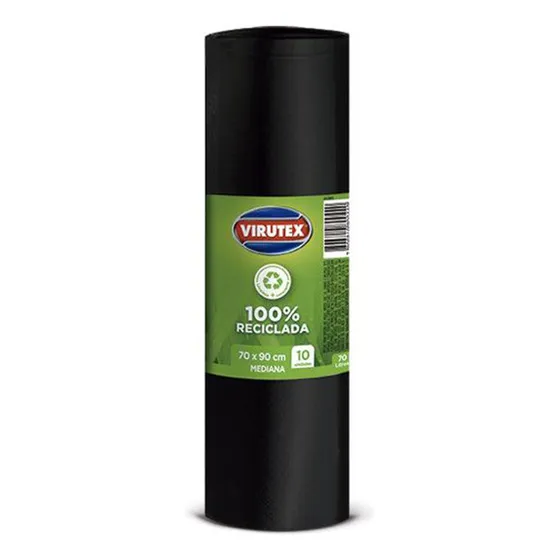 Virutex Bolsa De Basura Mediana 70 X 90 Cm 10 Unid