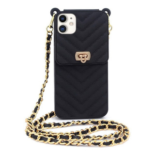 Funda Para iPhone 11, De Silicona/con Correa/negra Funda Para iPhone 11, De Silicona/con Correa/negra