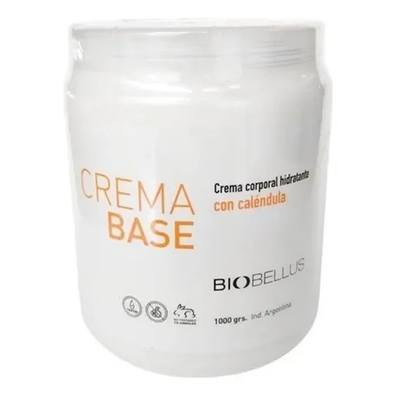 Crema Base Para Masajes Sin Fragancia - Biobellus 1kg Fragancia Neutro Tipo De Envase Grande