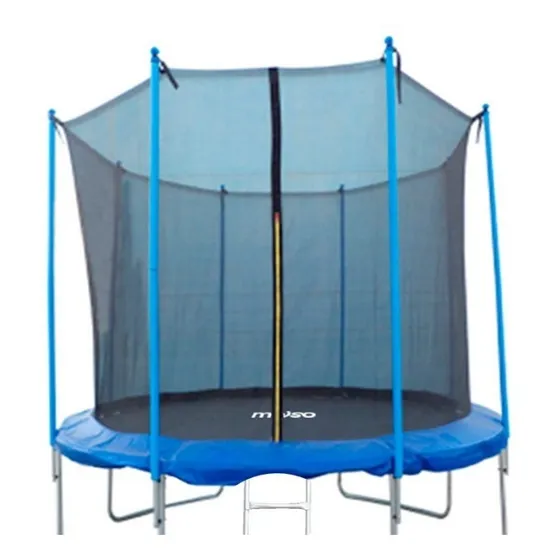 Cama Elastica 3,05 Metros Red Niño Adulto Saltarin Meiso 120 Color Azul Color de la lona de salto Negro Color del cobertor de resortes Azul