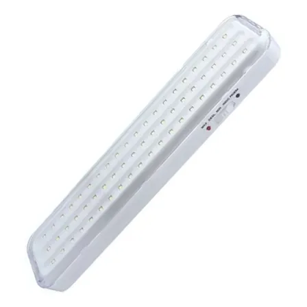 Adir Ad-1021 Color Blanco Lámpara Emergencia Recargable Extra Plana 60 Leds
