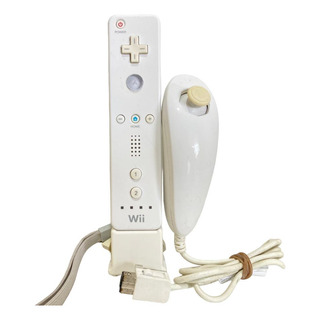 Control Wii Mote + Nunchuk Con Motion Plus Original Blanco Control Wii Mote + Nunchuk Con Motion Plus Original Blanco