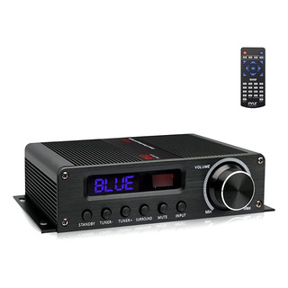 Amplificador Receiver 5.1 Pyle Compacto 100 Watts Negro Amplificador Receiver 5.1 Pyle Compacto 100 Watts Negro