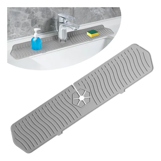 Alfombrilla Para Grifo Fregadero Protector 61x14.5x0.5cm