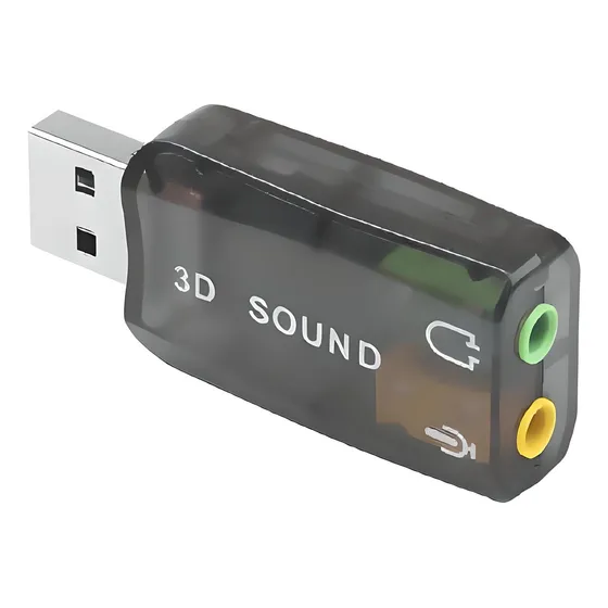 Tarjeta De Sonido Usb 2.0 5.1 Virtual 3d Tipo Pendrive