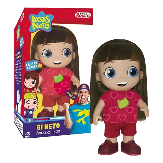 Boneca Gi Neto - Luccas Neto - Rosita