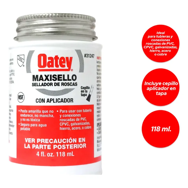 Permatex Oatey Sellador De Juntas Con Teflon Líquido 118ml