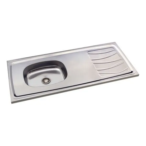 Mesada Con Bacha Acero Inoxidable X 1.60