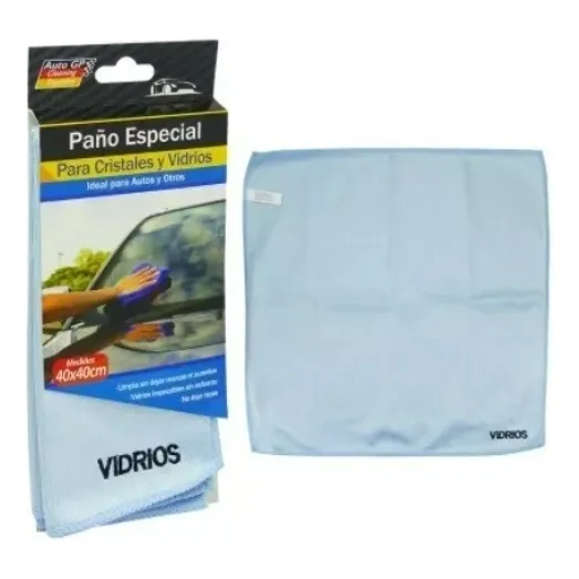 Paño De Microfibra Para Vidrios 40 X 40 Cm Auto Gp