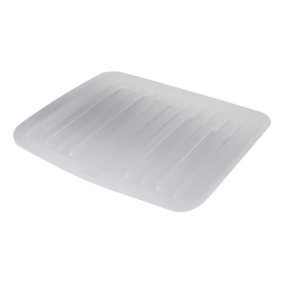 Escurreplato Plastico Transparente 18 In Largo X 14,7 Ancho