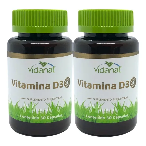 Vitamina D3 Vidanat 60 Cápsulas