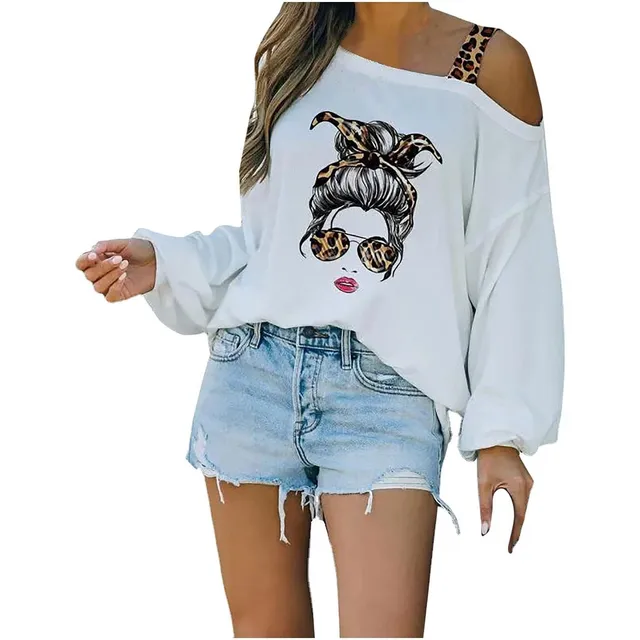 Blusa Tops Casual Manga Larga Cuello Redondo Camisa Ropa