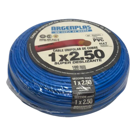 Cable Unipolar 2,5mm Argenplas
