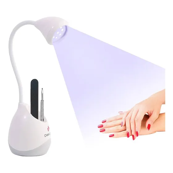 Lampara Jelly De Mesa Recargable 2 Tipos De Luz Nails Bellez