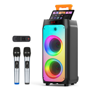 Mquina Karaoke 2 Micrfonos Inalmbricos, Altavoz Bluetooth Po Mquina Karaoke 2 Micrfonos Inalmbricos, Altavoz Bluetooth Po