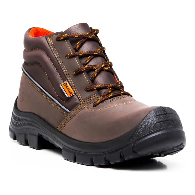 Botas De Seguridad Saga Modelo 4050 Supervisor Nobuck Cuero