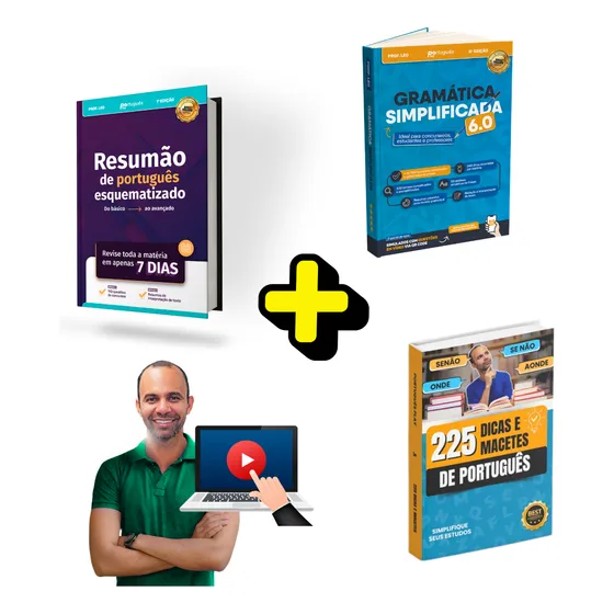 Kit Português Para Concursos + Curso Online Por 1 Ano