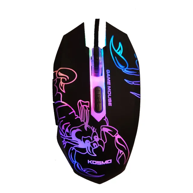 Mouse Gamer Optical Alta Precision Luz Led Kos-m0316 7200dpi
