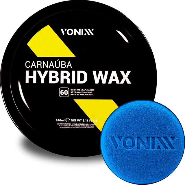 Cera De Carnauba Automotiva Protetora Hybrid Wax Vonixx 