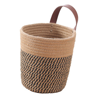 L Cesta Tejida A Mano, Cesta Colgante De Pared Marrón Oscuro L Cesta Tejida A Mano, Cesta Colgante De Pared Marrón Oscuro