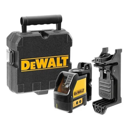 Nivel Láser Autonivelante DeWalt DW088K Proyección de Línea Cruzada Alta Precisión en Instalaciones y Construcción Alcance de 15m Carcasa Resistente Fácil de Usar Ideal para Nivelación Interior