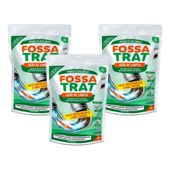 Produto Para Limpar Fossa E Caixa De Gordura Fossa Trat 100g