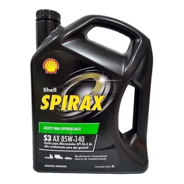 Aceite Shell Spirax S3 Ax 85w140 X 4 Litros