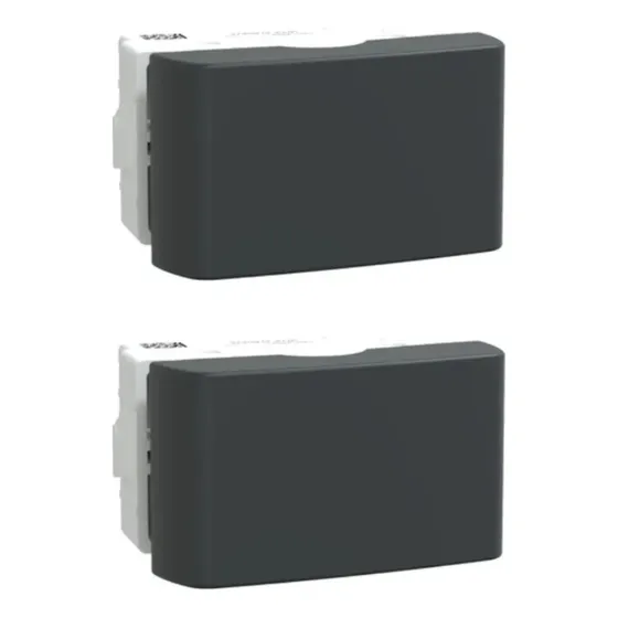Modulo Interruptor Simples Lunare Up Schneider Grafite Fosco
