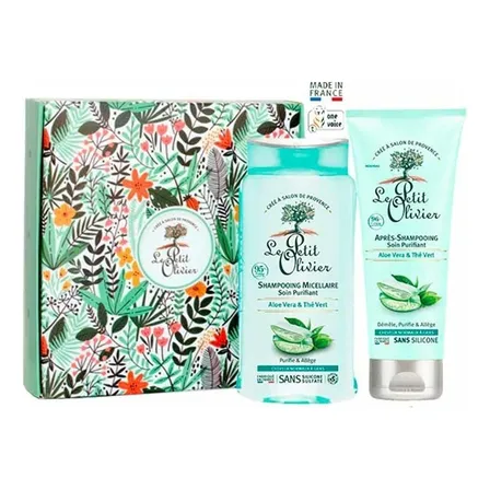 Set Shampoo Y Acondicionador Cabello Graso Le Petit Olivier