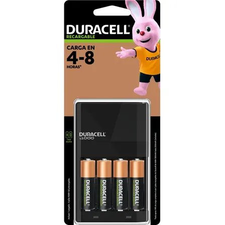 Cargador De Pilas Duracell Aa/aaa, (+4 Pilas Recargables Aa)