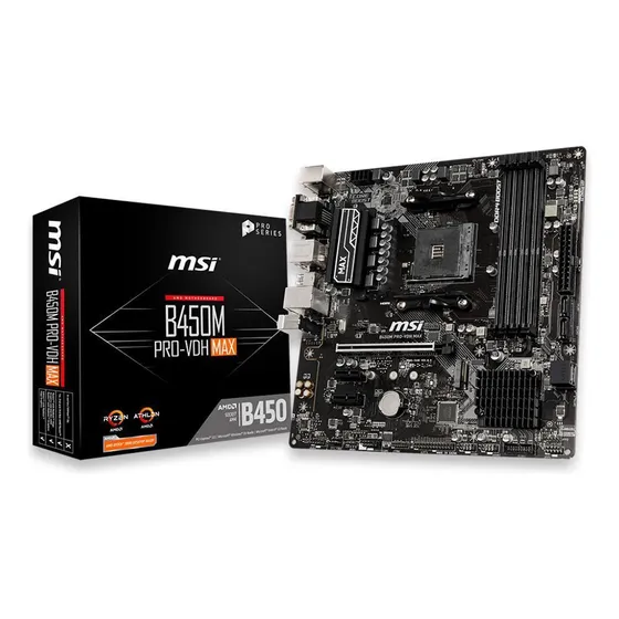 Placa Mãe Msi B450m Pro-vdh Max Am4 Ddr4