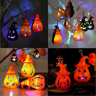8 Piezas De Luces Led De Calabaza Para Decoración De Hallowe 8 Piezas De Luces Led De Calabaza Para Decoración De Hallowe