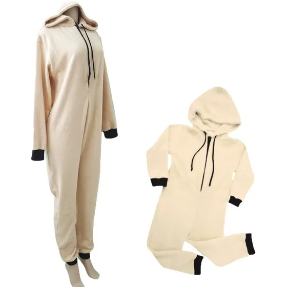 Pijama Macacão Mãe E Filha Com Touca - 80% Algodão 